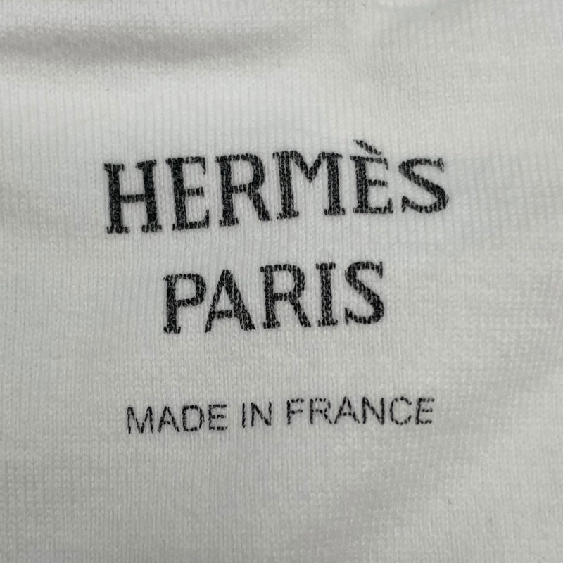 エルメス HERMES Canoe シェーヌダンクル柄Tシャツワンピース 3E4508DL ホワイト コットン レディース ワンピース