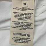 エルメス HERMES Canoe シェーヌダンクル柄Tシャツワンピース 3E4508DL ホワイト コットン レディース ワンピース
