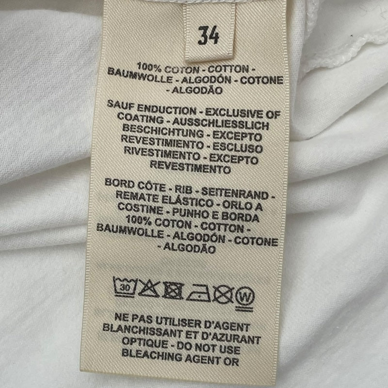 エルメス HERMES Canoe シェーヌダンクル柄Tシャツワンピース 3E4508DL ホワイト コットン レディース ワンピース