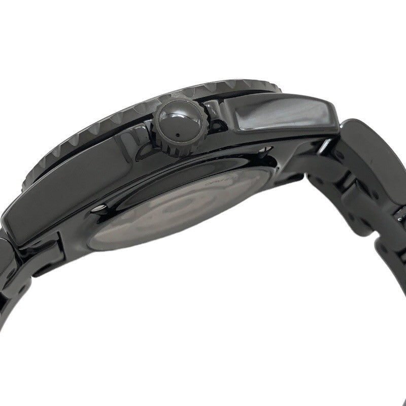 新品同様　CHANEL J12 38ミリ 黒　ブラック　メンズ腕時計　自動巻 新品同様CHANEL J12 38ミリ 黒ブラックメンズ腕時計自動巻