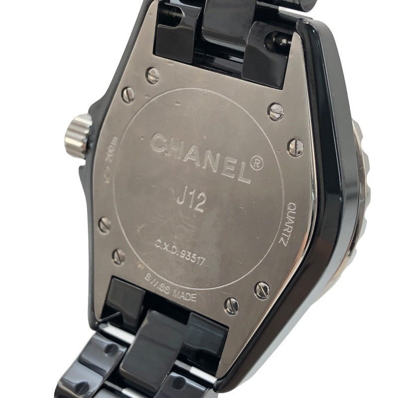 シャネル CHANEL J12　インテンスブラック　33mm H3828 セラミック レディース 腕時計