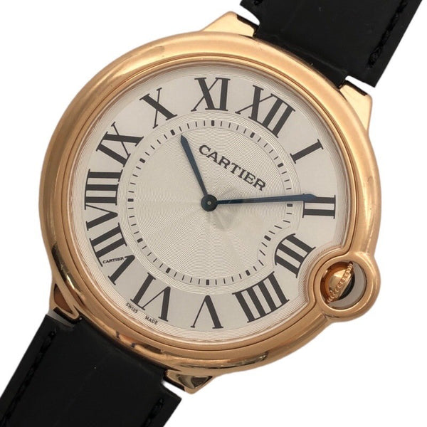 カルティエ Cartier バロンブルー　エクストラフラット W6920054 K18PG メンズ 腕時計