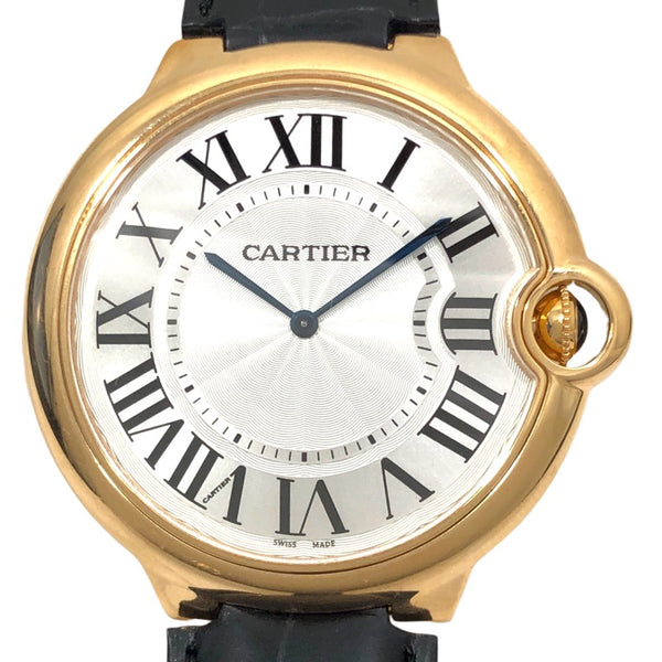 カルティエ Cartier バロンブルー エクストラフラット W6920054 K18PG メンズ 腕時計