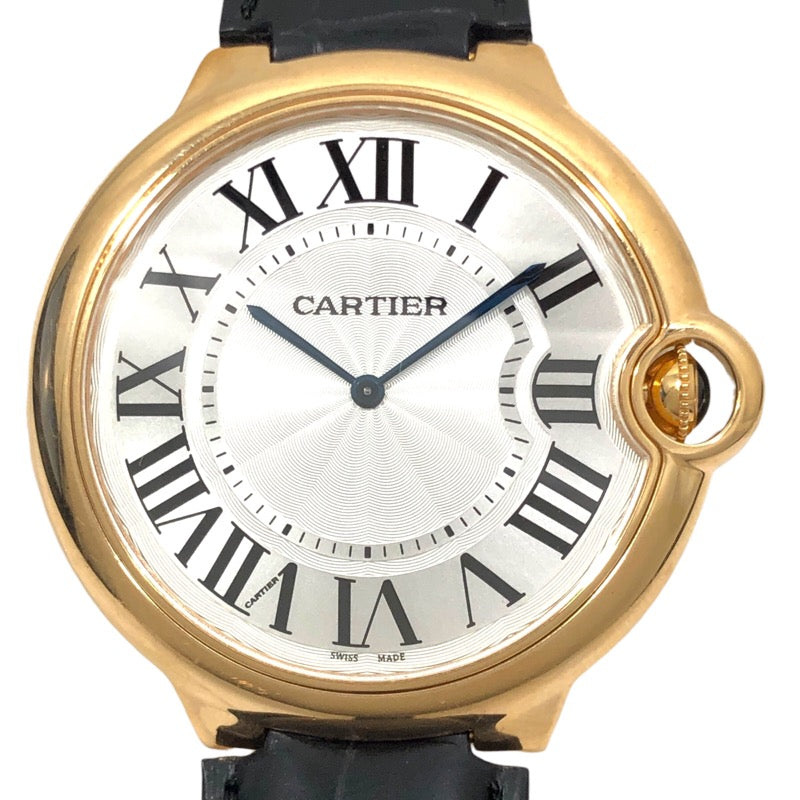 カルティエ Cartier バロンブルー エクストラフラット W6920054 K18PG メンズ 腕時計