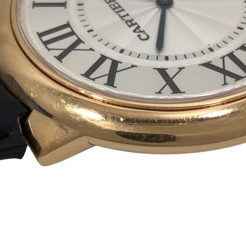 カルティエ Cartier バロンブルー エクストラフラット W6920054 K18PG メンズ 腕時計
