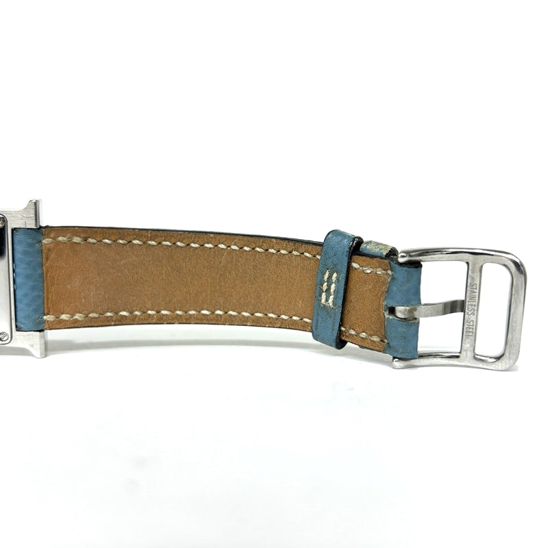エルメス HERMES Hウォッチ HH1210 ブルー SS/純正ベルト/純正