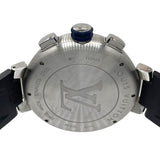 ルイ・ヴィトン LOUIS VUITTON タンブール アメリカズカップ レガッタV クロノグラフ Q1A61 ブルー  SS/純正ラバーベルト メンズ 腕時計