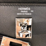 エルメス HERMES ケリー25 外縫い タッチ B刻　(2023年製) ブラック　シルバー金具 スイフト×リザード レディース ハンドバッグ