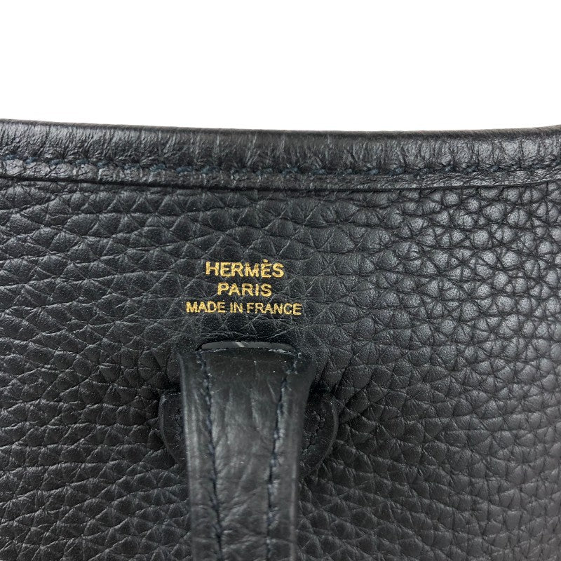 エルメス HERMES エヴリンTPM B刻印 ブラック ゴールド金具 トリヨン レディース ショルダーバッグ