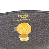 エルメス HERMES リンディミニ W刻 (2024年製) ブラック ゴールド金 トリヨンクレマンス レディース ショルダーバッグ