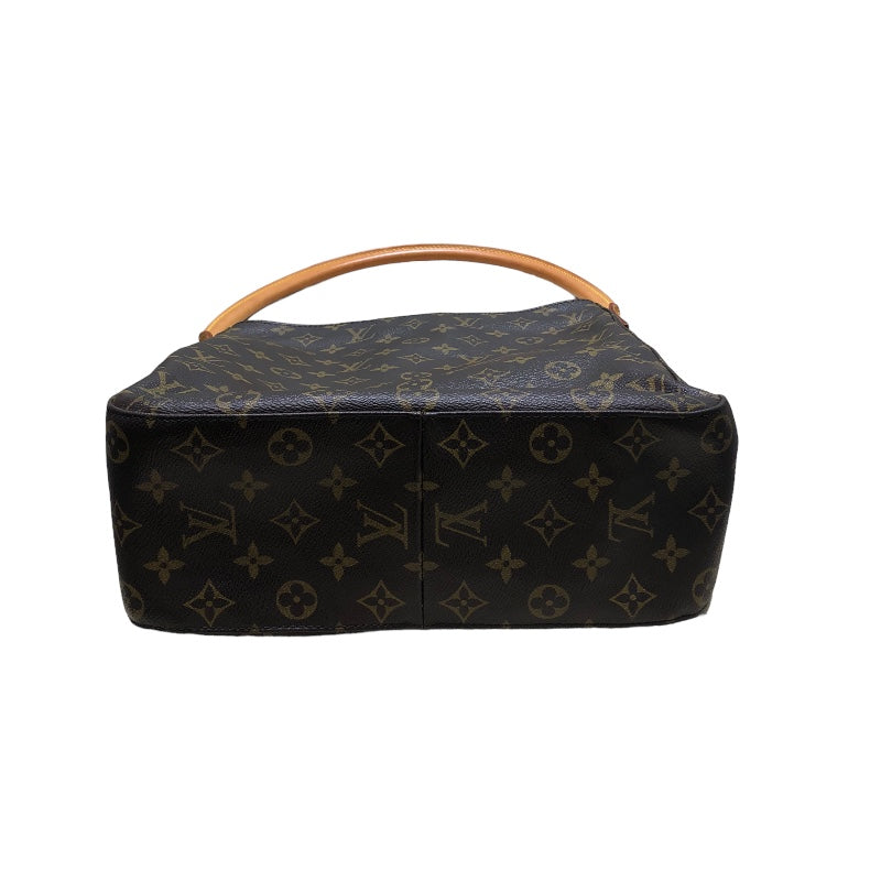 ルイ・ヴィトン LOUIS VUITTON ルーピングMM ブラウン モノグラム レディース ハンドバッグ