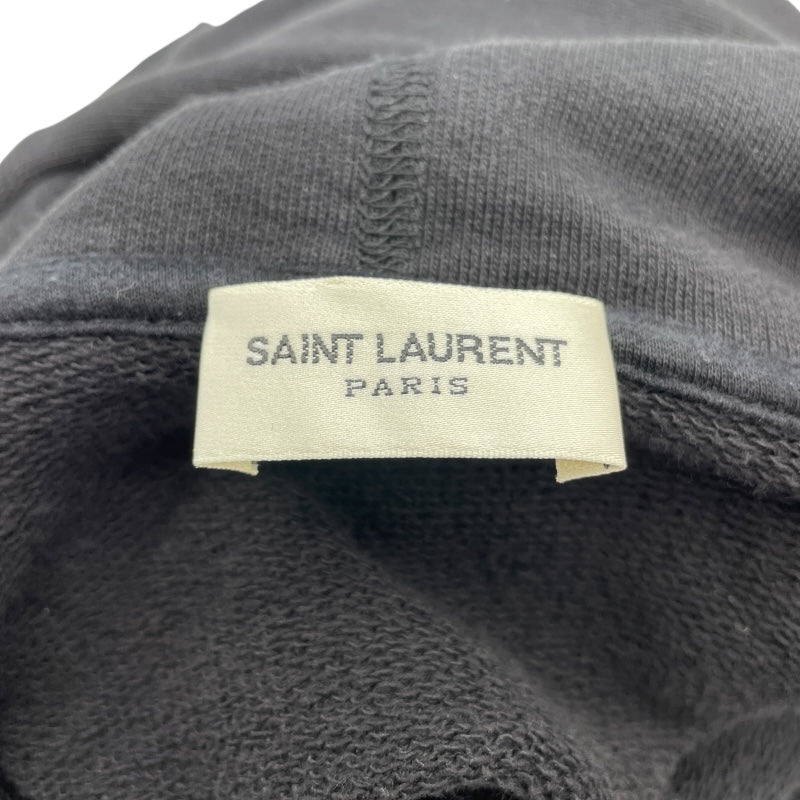 サンローラン SAINT LAURENT ロゴパーカー 529627 ブラック コットン メンズ パーカー