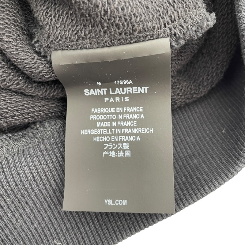 サンローラン SAINT LAURENT ロゴパーカー 529627 ブラック コットン メンズ パーカー
