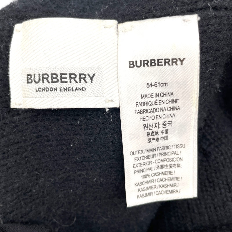 バーバリー BURBERRY ロゴキャップ ブラック ウール メンズ その他ファッション雑貨
