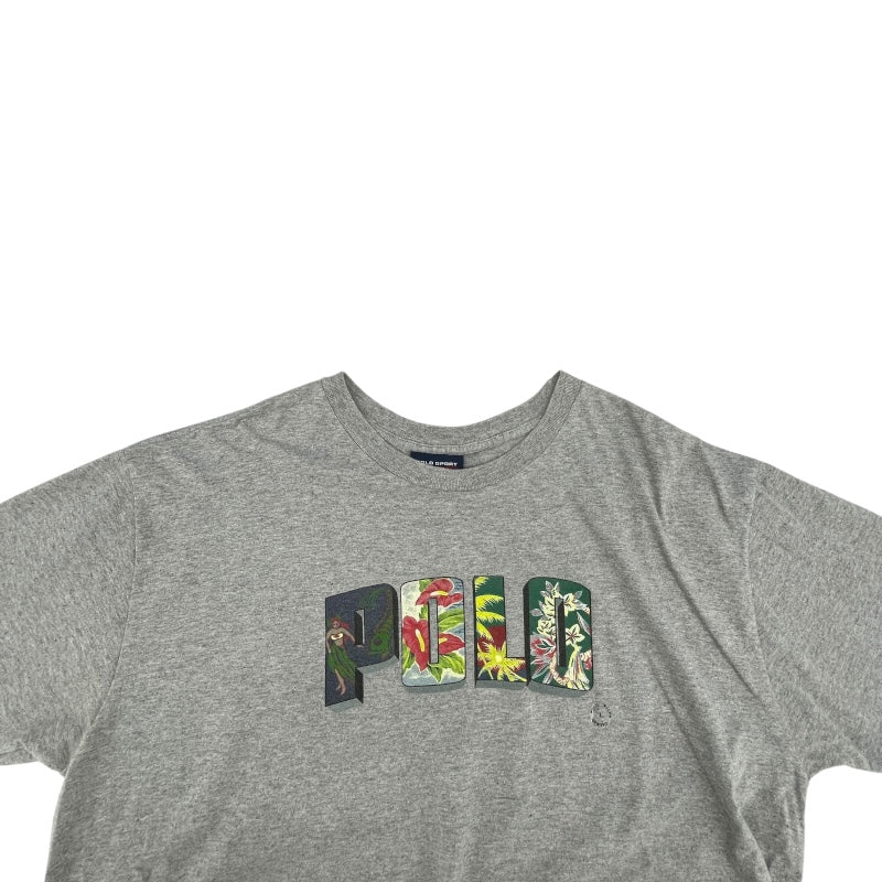 POLO RALPH LAUREN ロゴTシャツ グレー コットン メンズ 半袖Ｔシャツ