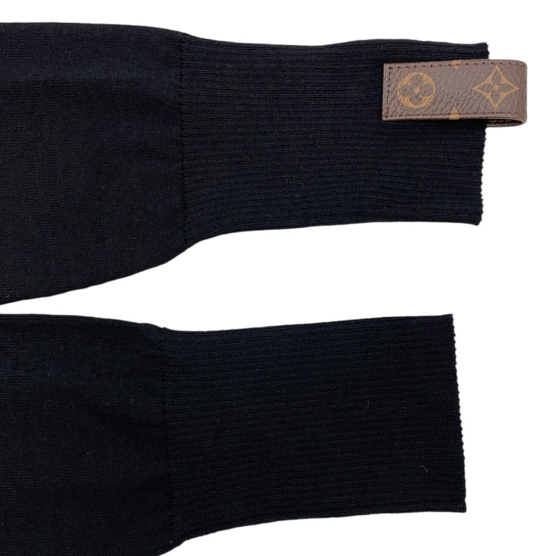 LOUIS VUITTON - 　ルイ・ヴィトン LOUIS VUITTON リブアクセントタートルネックニットセーター 1ABRP7 ブラック ウール レディース セーター ルイ・ヴィトン LOUIS VUITTON リブアクセントタートルネック