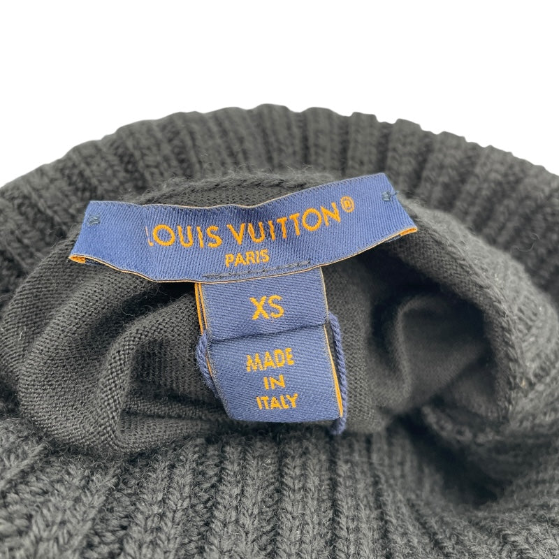 LOUIS VUITTON - 　ルイ・ヴィトン LOUIS VUITTON リブアクセントタートルネックニットセーター 1ABRP7 ブラック ウール レディース セーター ルイ・ヴィトン LOUIS VUITTON リブアクセントタートルネック