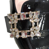 ロジェ ヴィヴィエ ROGER VIVIER ストラスバックルパテンドパンプス ブラック レディース パンプス