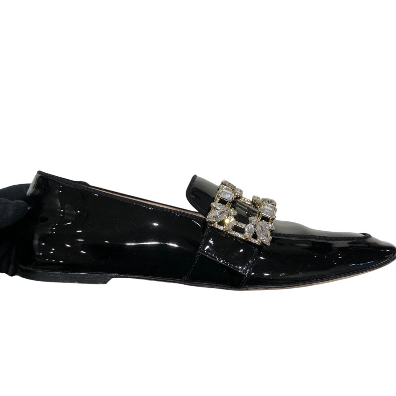 ロジェ ヴィヴィエ ROGER VIVIER ストラスバックルパテンドパンプス ブラック レディース パンプス