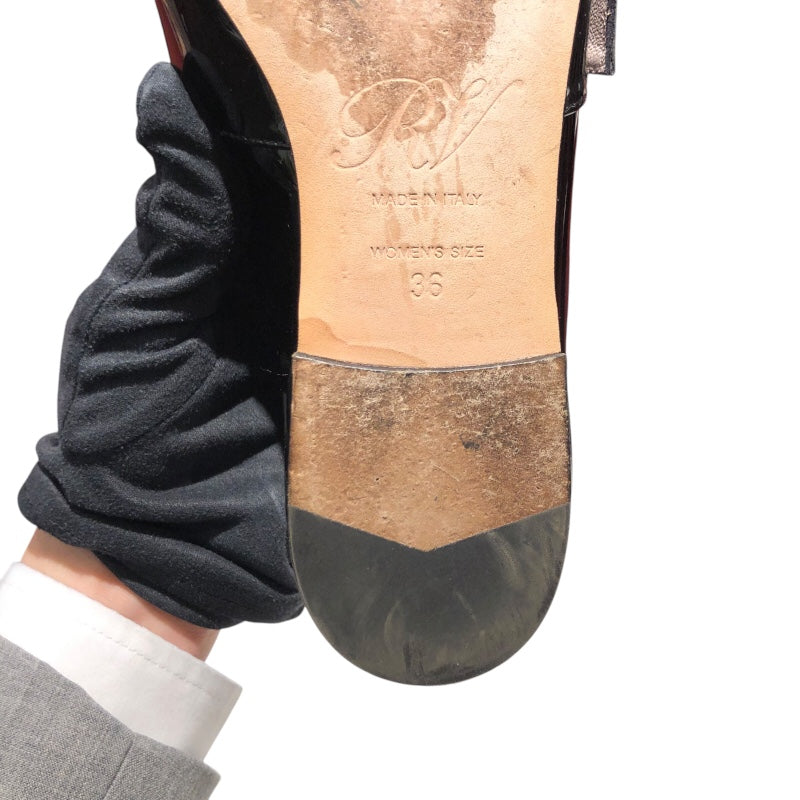 ロジェ ヴィヴィエ ROGER VIVIER ストラスバックルパテンドパンプス ブラック レディース パンプス