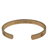 カルティエ Cartier オープンラブブレス１ピンクサファイア 750 ジュエリー