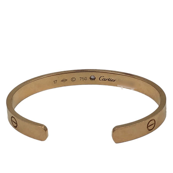カルティエ Cartier オープンラブブレス１ピンクサファイア 750 ジュエリー
