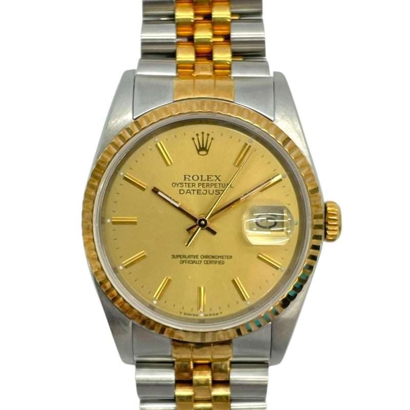 ロレックス ROLEX デイトジャスト 16233 ゴールド K18YG/SS 自動巻き ユニセックス 腕時計