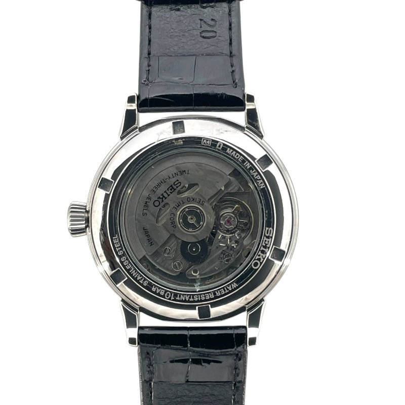 セイコー SEIKO プレサージュ SARX027 ホワイト SS 自動巻き