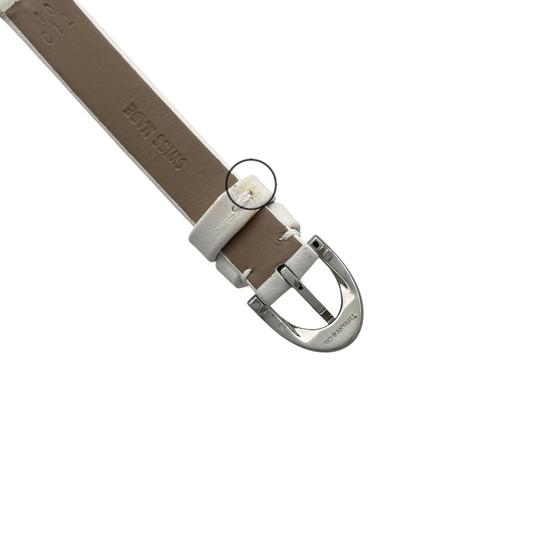 ティファニー TIFFANY＆CO カクテルウォッチ 37725994 ホワイト SS/革ベルト/ダイヤ クオーツ レディース 腕時計