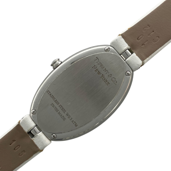 ティファニー TIFFANY＆CO カクテルウォッチ 37725994 ホワイト SS/革ベルト/ダイヤ クオーツ レディース 腕時計