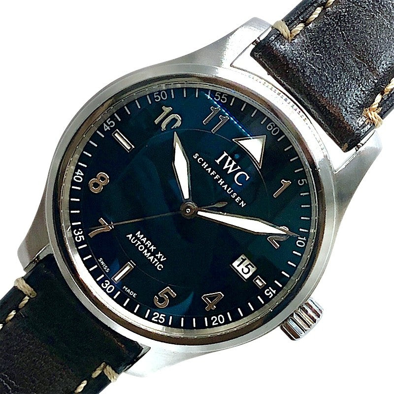 インターナショナルウォッチカンパニー IWC スピットファイア マークXV IW325311 ブラック×シルバー SS メンズ 腕時計