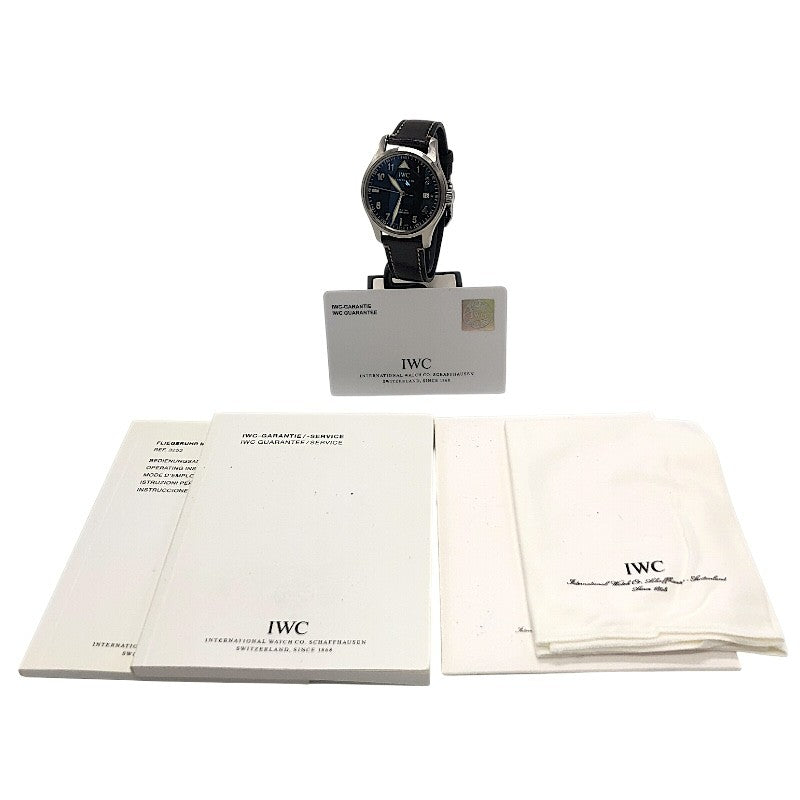 インターナショナルウォッチカンパニー IWC スピットファイア マークXV IW325311 ブラック×シルバー SS メンズ 腕時計