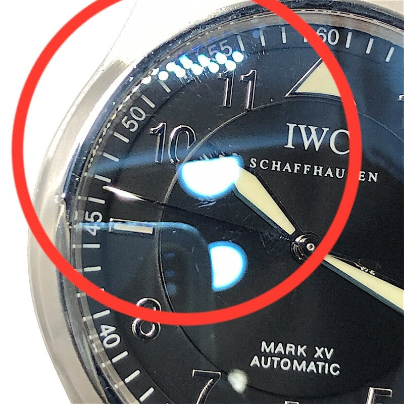 インターナショナルウォッチカンパニー IWC スピットファイア マークXV IW325311 ブラック×シルバー SS メンズ 腕時計