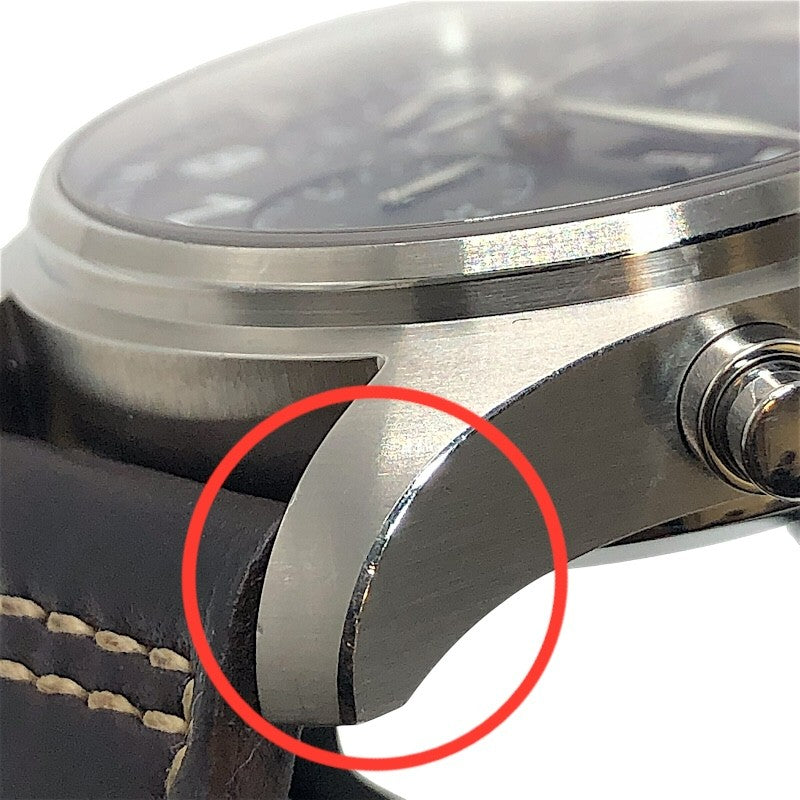 インターナショナルウォッチカンパニー IWC パイロットウォッチ クロノグラフ プティ・プランス IW377706 ブルー×シルバー SS メンズ 腕時計