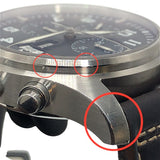 インターナショナルウォッチカンパニー IWC パイロットウォッチ クロノグラフ プティ・プランス IW377706 ブルー×シルバー SS メンズ 腕時計