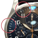 インターナショナルウォッチカンパニー IWC パイロットウォッチ クロノグラフ プティ・プランス IW377706 ブルー×シルバー SS メンズ 腕時計