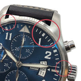 インターナショナルウォッチカンパニー IWC パイロットウォッチ クロノグラフ プティ・プランス IW377706 ブルー×シルバー SS メンズ 腕時計