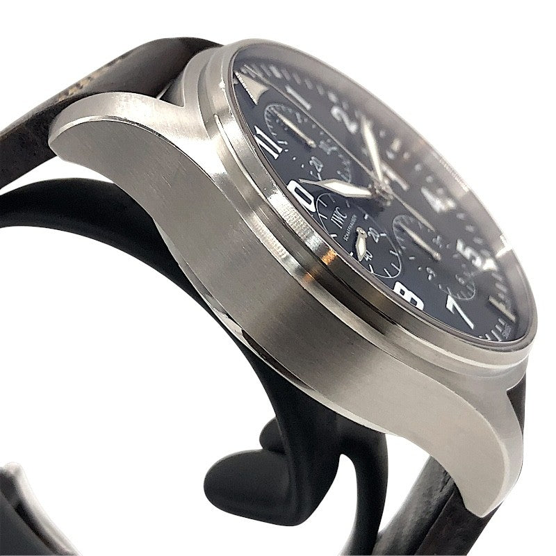 インターナショナルウォッチカンパニー IWC パイロットウォッチ クロノグラフ プティ・プランス IW377706 ブルー×シルバー SS メンズ 腕時計