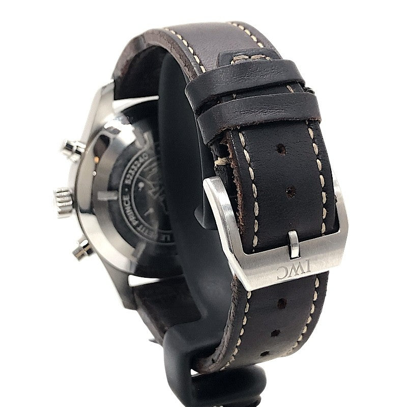 インターナショナルウォッチカンパニー IWC パイロットウォッチ クロノグラフ プティ・プランス IW377706 ブルー×シルバー SS メンズ 腕時計