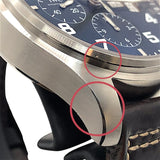 インターナショナルウォッチカンパニー IWC パイロットウォッチ クロノグラフ プティ・プランス IW377706 ブルー×シルバー SS メンズ 腕時計