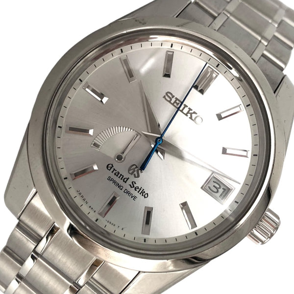 セイコー SEIKO Grand Seiko ヒストリカルコレクション スプリングドライブ GSスルフデーター SBGA103 シルバー文字盤 ステンレス メンズ 腕時計