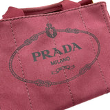 プラダ PRADA カナパ B2439G ボルドー ゴールド金具 キャンバス レディース 2wayトートバッグ