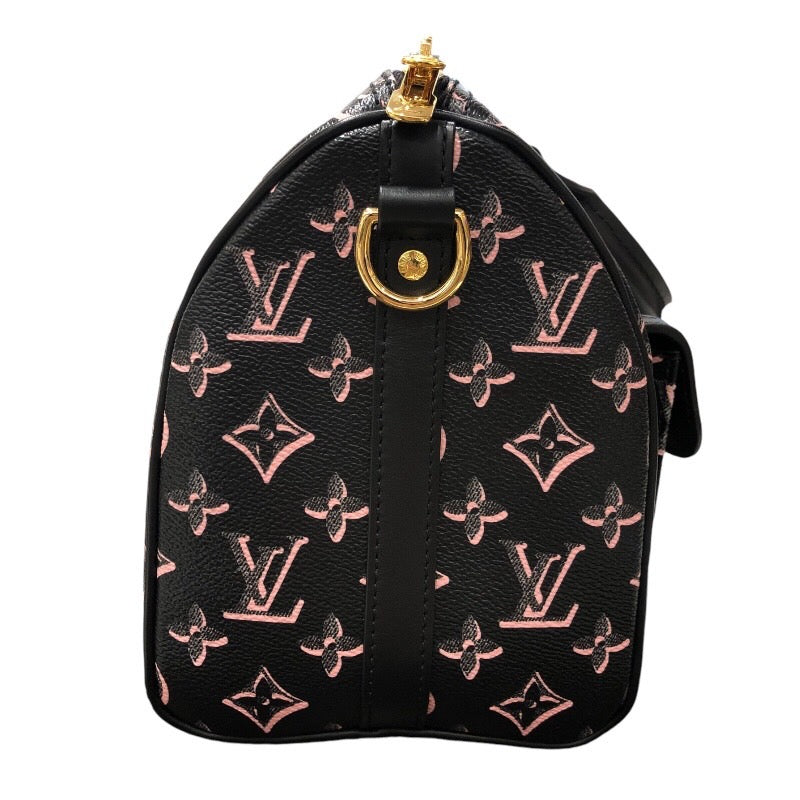 ルイ・ヴィトン LOUIS VUITTON スピーディ・バンドリエール25 M20852 ブラック/ピンク　ゴールド金具 モノグラムキャンバス レディース ショルダーバッグ