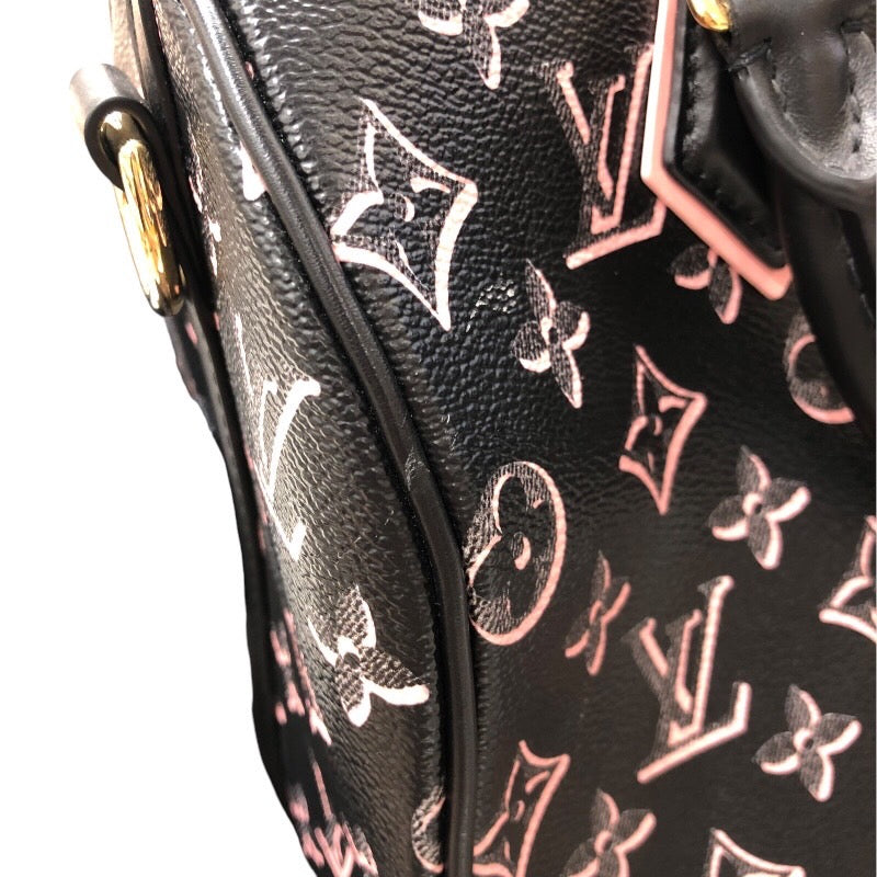 ルイ・ヴィトン LOUIS VUITTON スピーディ・バンドリエール25 M20852 ブラック/ピンク　ゴールド金具 モノグラムキャンバス レディース ショルダーバッグ