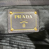 プラダ PRADA キルティングレザー トートバッグ ネイビー×ゴールド金具 ナイロン レディース トートバッグ