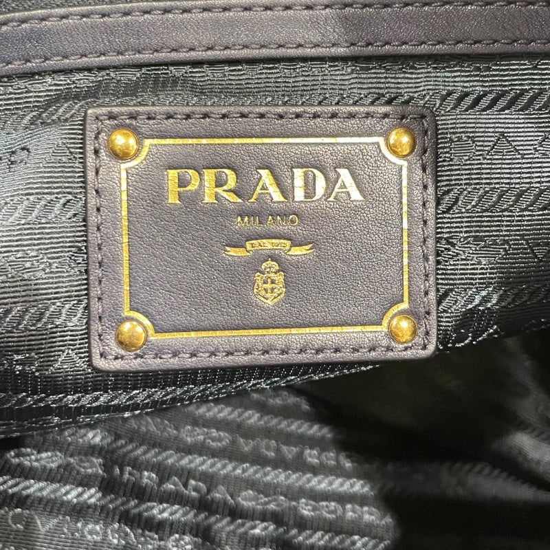 プラダ PRADA キルティングレザー トートバッグ ネイビー×ゴールド金具 ナイロン レディース トートバッグ | 中古ブランドリユースショップ  OKURA(おお蔵)