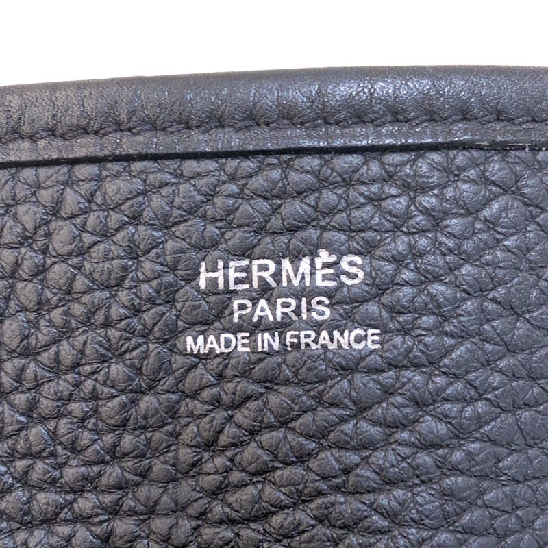 エルメス HERMES エヴリン1 PM □L刻 (2008年製) ブラック シルバー金具 トリヨンクレマンス レディース ショルダーバッグ