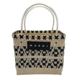 マルニ MARNI カゴバッグ ホワイト/ブラック ポリプロピレン レディース トートバッグ