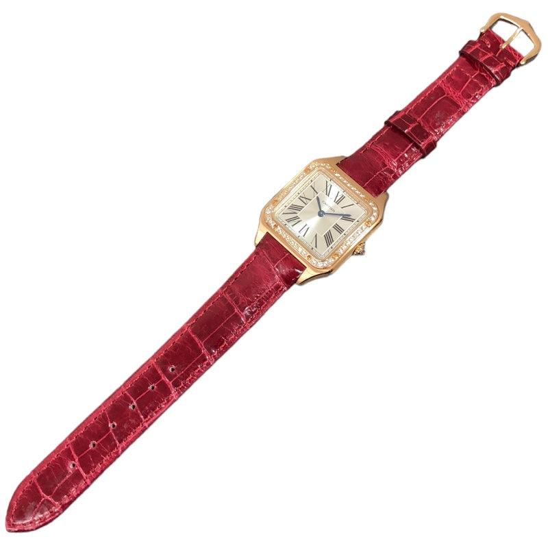 ジャンク★Cartier★サントス★レディース★ カルティエ Cartier サントスデュモンSM WJSA0017 K18ピンク