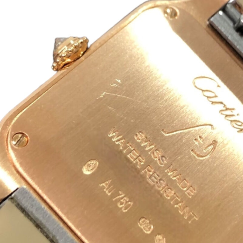 カルティエ Cartier サントスデュモンSM WJSA0017 K18ピンクゴールド クオーツ レディース 腕時計